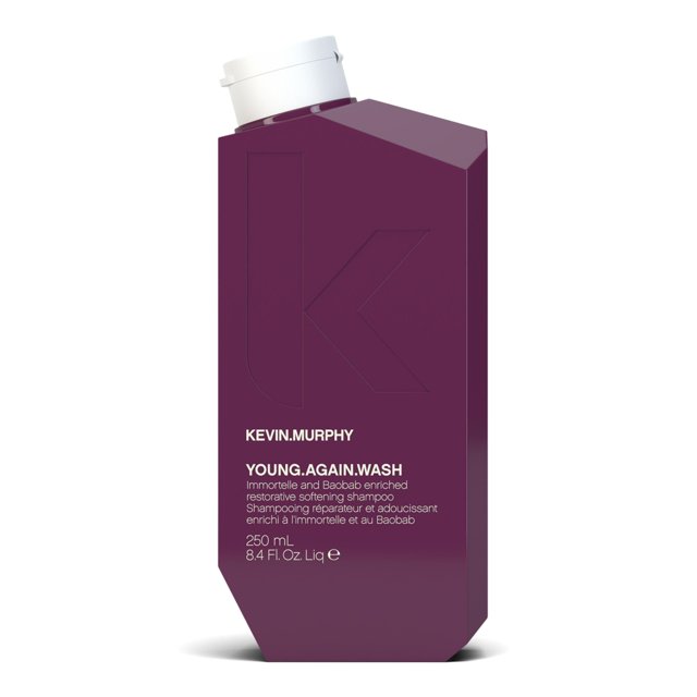 KEVIN.MURPHY YOUNG.AGAIN.WASH - Champú hidratante - Para cabello seco, dañado y quebradizo - Reparación e hidratación del cabello - Aminoácidos y extracto de flor de loto - Sin sulfatos ni parabenos -