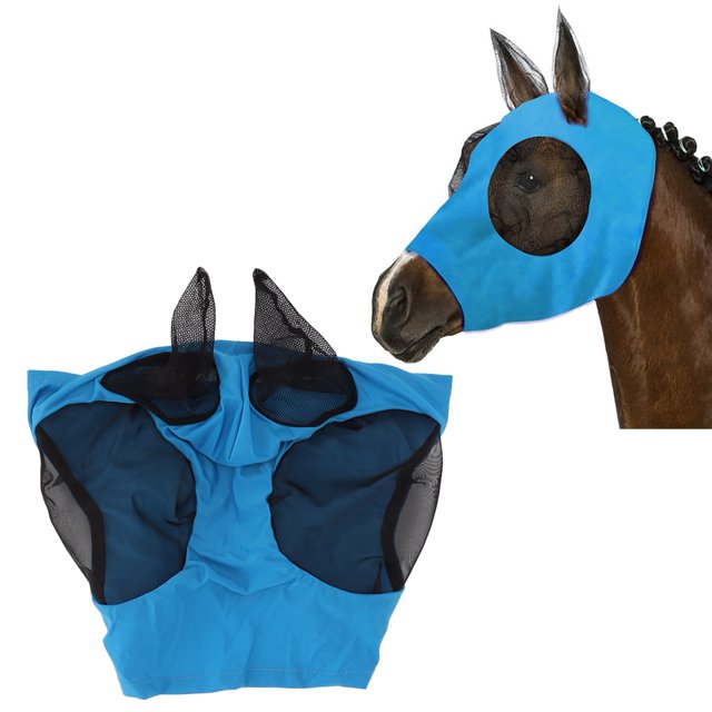 Fly , UV Protection Breathable Stretchable Mesh Horse Fly , Smooth and Elasticit Comfortable Horse with Ears for Full Size Horse, Short Legged Horses, Adult Horses