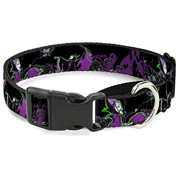 buckle-down "maleficent & diablo" martingale dog collar