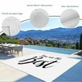 thumbnail image 4 of Fsddascl You Are The Best Outdoor Rug for Patio/Deck/Porch, Non-Slip Large Area Rug 6 x 9 Ft, Black Words Indoor Outdoor Rugs Washable Area Rugs, Reversible Camping Rug Carpet Runner, 4 of 5