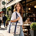 thumbnail image 4 of Naturace Women's Americana Cut Out Tote Bag, Eco Reusable Shoulder Bag with Multiple Pockets,Large Capacity Casual Handbag for Daily Use, 4 of 10