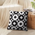 thumbnail image 4 of LALILO Throw Pillow Covers Geometric Geometric Backdrop Black Cushion Cover 18" x 18", 2 Pack, 4 of 6