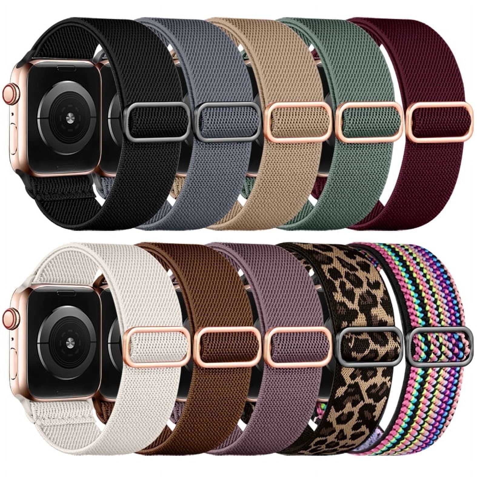 GEAK Compatible with Apple Watch Bands for Women 44mm 46mm 42mm 45mm 49mm Stretchy Sport Bands Straps for iWatch Ultra 3 2 SE 3 2nd Generation Series 11 10 9 8 7 6 5 4 3