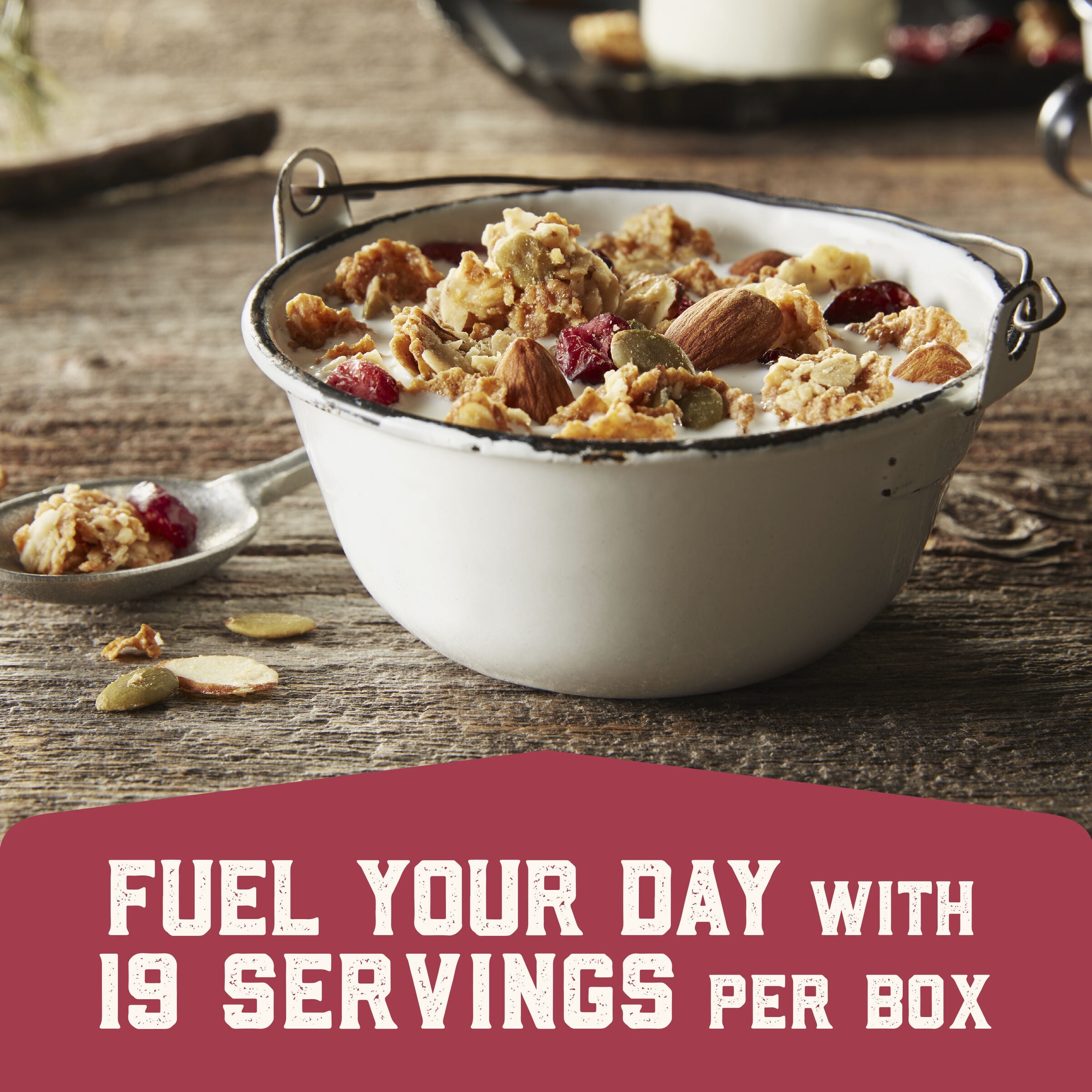 Morning Summit Breakfast Cereal, Maple Berry Blend, Fruit and Nut Cereal, 2 lb 6 oz