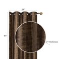 thumbnail image 2 of Embossed Rubber Panel & Grommets Chocolate - Set of 2, 2 of 2