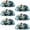 Multicolored, variant on PhooArto 6 Pcs Cup Drawer Pulls, Sea Dolphins Jumping Shell Shape Handles Cabinet Knobs for Dresser Cupboard Closet Wardrobe with Screws