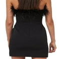 thumbnail image 4 of PENGXIANG Women Bodycon Strapless Mini Dress Ruched Sleeveless Tube Dress Cutout Off Shoulder Short Dresses, 4 of 6