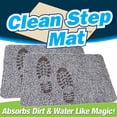 thumbnail image 5 of Clean Step - Absorbs Water Dirt Removing Indoor Mat Microfibers as Seen on TV - 2 Pack Grey 18"x28", 5 of 5