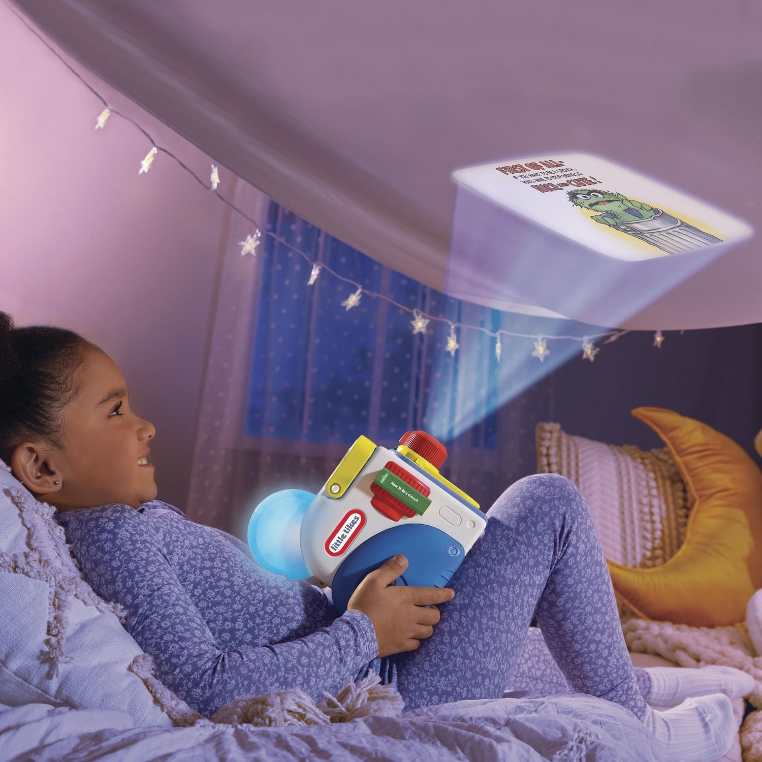 Collection de contes Little Tikes® Story Dream Machine™ Sesame Street® Oscar le grincheux et ses amis - jouet parlant Anglais, Âge: 3 ans et +