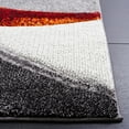thumbnail image 3 of SAFAVIEH Hollywood Dalton Abstract Area Rug, Grey/Red, 3' x 3' Square, 3 of 11