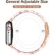 thumbnail image 5 of Upeak Pulsera de Resina para Correa Apple Watch 41mm 40mm 38mm, Reemplazo liviano para Correa iWatch Mujeres Hombres, Pulsera de Enlace para Apple Watch Series 8/7/6/5/4/3/2/1/SE2/SE, Flor Rosa, 5 of 5