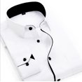 thumbnail image 2 of T-Shirt Formel à Manches Longues Élégant de Luxe pour Hommes, 2 of 4