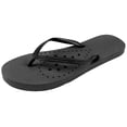 thumbnail image 1 of Foxy Grey Sandals For Women | Flip Flops | Pool | Beach | Dorm | Gym Shower Shoes | Black 6-6.5 M US, 1 of 7