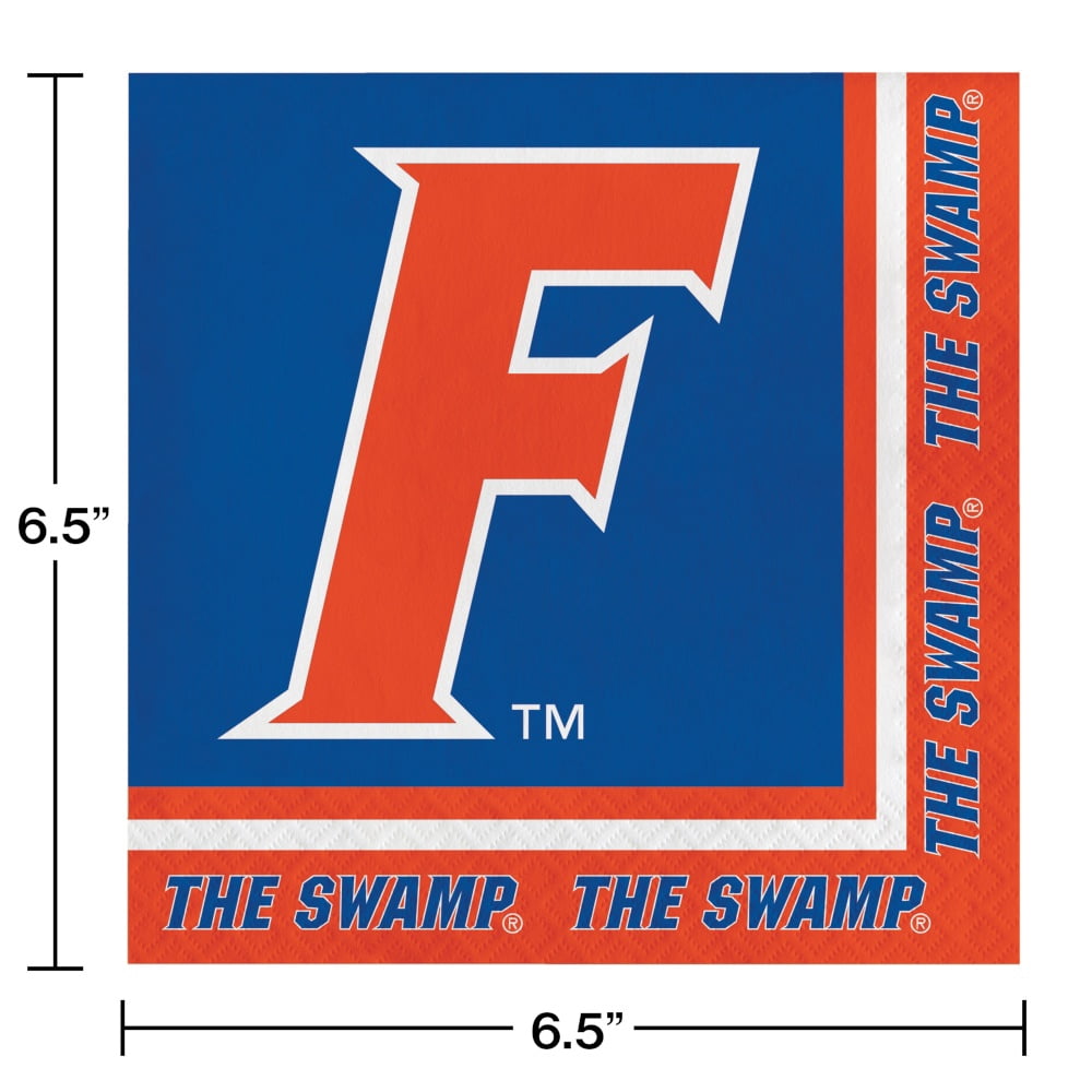 Creative Converting University of Florida Paper Plate and Napkin Party Kit, Serves 16