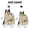 thumbnail image 2 of FORMRS Mini Backpack Purse for Women Travel Daypack Casual Shoulder Bag, Beige Fall Books, 2 of 7