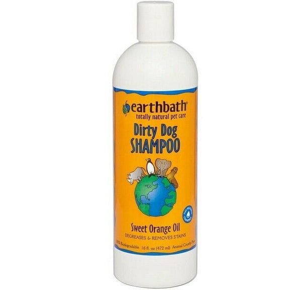 Dirty Dog Shampoo Pet Grooming Sweet Orange Oil Itching Relief Calming Pick Size (16 oz)