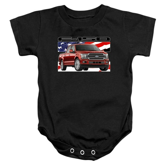 Ford Trucks F 150 Flag-Infant Snapsuit Black (18 Mo)