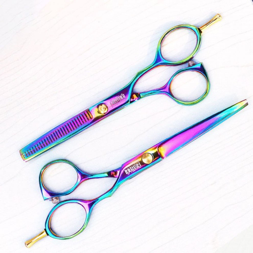 PURC Hair Scissors 5.5 Inch Hair Cutting Scissor Hair Thinning Scissor