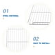 thumbnail image 3 of unbranded Heavy Duty Metal Refrigerator Rack White with High Load Capacity for Kitchen Storage, 3 of 8