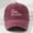 Burgundy, variant on Pink Embroidered Baseball Cap Pink Embroidered Vintage Baseball Cap, Unisex Adjustable Brim Soft Top for Sports, Fishing, Camping