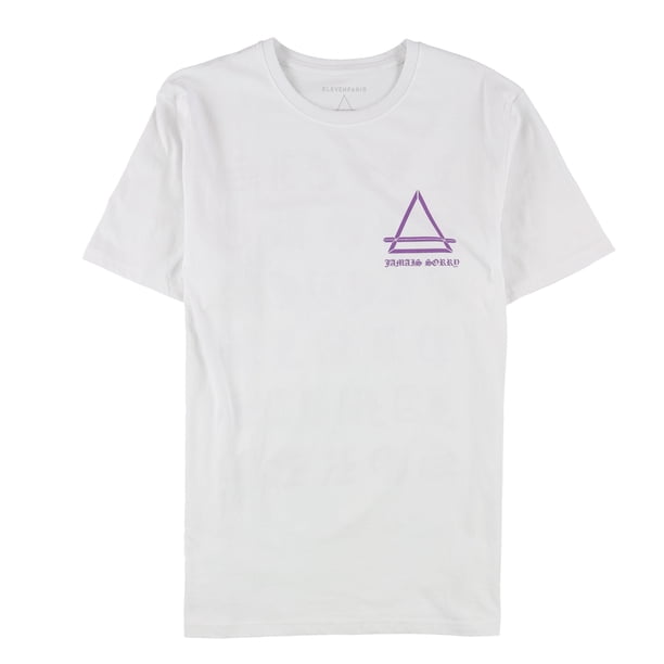 Elevenparis Mens Jamals Sorrd Graphic T-Shirt white S