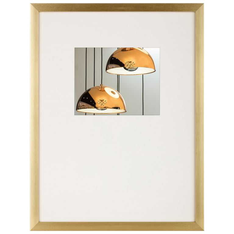 at Home Linear Profile Float Photo Wall 16 x 20 Gold Frame