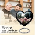 thumbnail image 5 of Cremation Pink Lilly Urns, Decorative Urn For Ashes For Women, Cremation Urns For Men, Heart Urns For Human Ashes, Urn For Burial, Heart Shaped Cremation Urn, Large Urns For Human Ashes Adult 8inch, 5 of 5