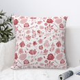 thumbnail image 4 of Yiaed Flower Leaves Print Pillow Covers Super Soft Decorative Square Throw Pillow Covers Case Cushion Covers for Sofa Couch Bedroom Car Decor（No pillow core）-12"x12", 4 of 7