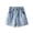 Blue, variant on FLMEI Women's Denim Shorts Female Casual Flap Jeans Shorts Summer High Waist Hot Pants with Pockets for Women S-5XL