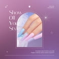thumbnail image 4 of Set de esmaltes de uñas en gel con forma de escarabajos, 6 colores, purpurina, azul cielo y morado, 4 of 8