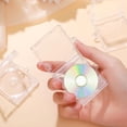 thumbnail image 4 of Tong Keychain Album Transparent Clear DVD Large Of DVD Jewelry Keychains Blank Music Compact Disc Holder Keychain Pendant, 4 of 4