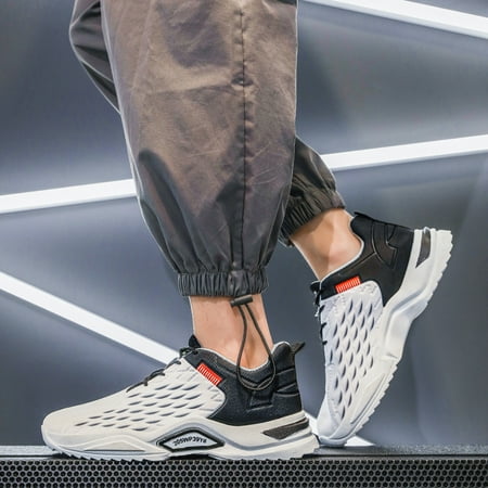 

Qiaocaity Mens Shoes on Clearance Up to 20% off Men s Shoes Sports Flying Woven Breathable Mesh Fashion Casual Running Shoes Black 40