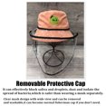 thumbnail image 5 of Protective Clear Mask Full Face Dust-proof Splash-proof Hat Kids Fisherman Cap, 5 of 5