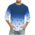 thumbnail image 1 of Tops para hombre, blusas y camisas de cuello redondo y manga corta para hombre, blusas casuales de moda con cuello redondo y manga corta, blusas para hombre, blusas de poliéster para hombre, 1 of 4