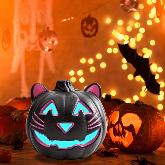 xiaxaixu LED Pumpkin Lights, Halloween Funny Pumpkins Battery Operated, Pumpkin Tea Lights, Light Up Lanterns for Halloween Decoration