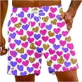 thumbnail image 2 of Puntoco Pantalones Cortos De Playa Para Hombre Con Bolsillo Con Cordón Y Estampado De Frutas Hawaianas, Color Azul Cielo M, 2 of 9