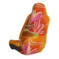 thumbnail image 2 of Balery Orange Flower Psychedelic Pattern Car Seat Cover - Soft & Breathable Front Premium Covers with Non-Slip Protector Fits Most Automotive, Vans, SUVs, Trucks - 1 Unit, 2 of 5