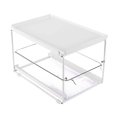 thumbnail image 1 of yuksok Kitchen Organizer Basket with Clear Drawer, Heavy Duty Metal Frame, Multipurpose Single Layer White, 1 of 9