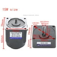 thumbnail image 4 of 110v 15w Gear Motor Electric Motor Variable Speed Controller Single-phase, 4 of 12
