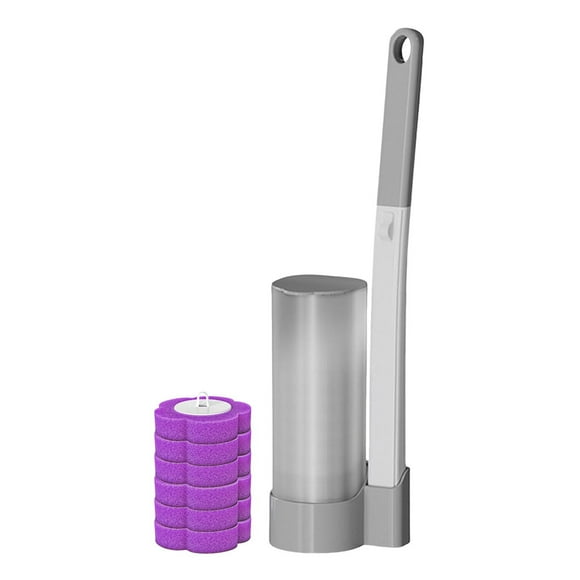 Disposable Toilet Cleaning System for Enhanced Hygiene – Upgraded 2025 Toilet Bowl Cleaner Wand with Wall Mounted Holder and Six Cleaners for Home Use