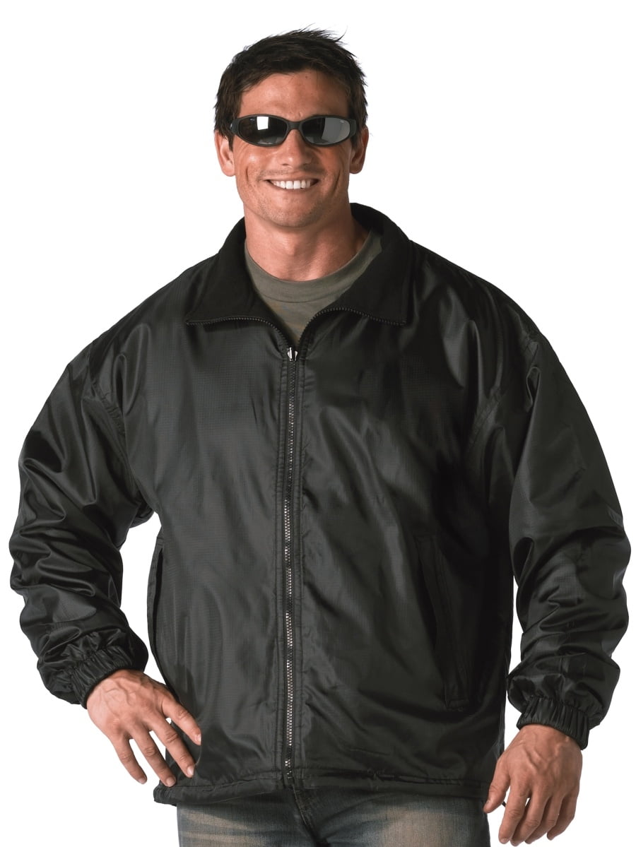 Rothco - Mens Black Reversible Jacket, Fleece Windbreaker, Coat ...