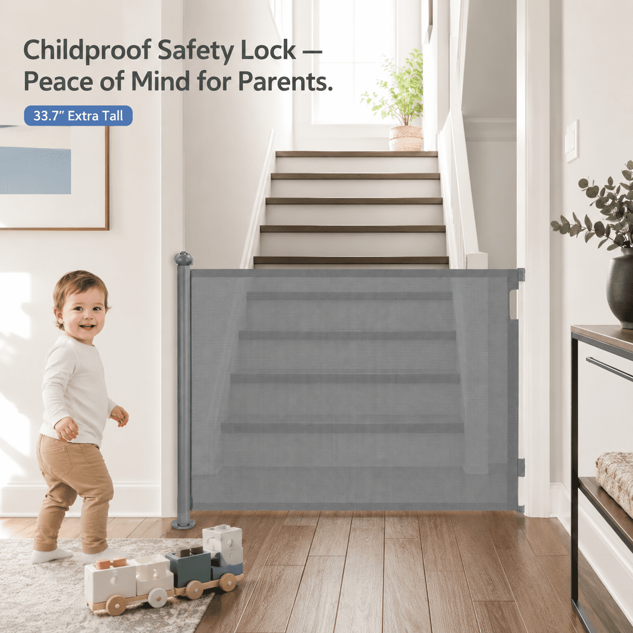 Retractable Baby Security Gate Door