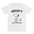 thumbnail image 2 of Camiseta informal de Snoopy y Charlie Brown para hombre y mujer, camiseta de algodón puro con dibujos animados de Peanuts, 2 of 5