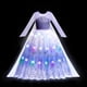 thumbnail image 1 of Vestido de princesa con luz LED para niñas, disfraz de Elsa, Anna, elfo, Rapunzel, ropa de fiesta de cumpleaños para niños, Cosplay de Halloween, Cenicienta congelada, 1 of 3