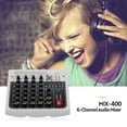 thumbnail image 4 of Amdohai Muslady MIX-400 Professional 6-Channel Audio Mixer Mixing Console 3-Band, 4 of 8