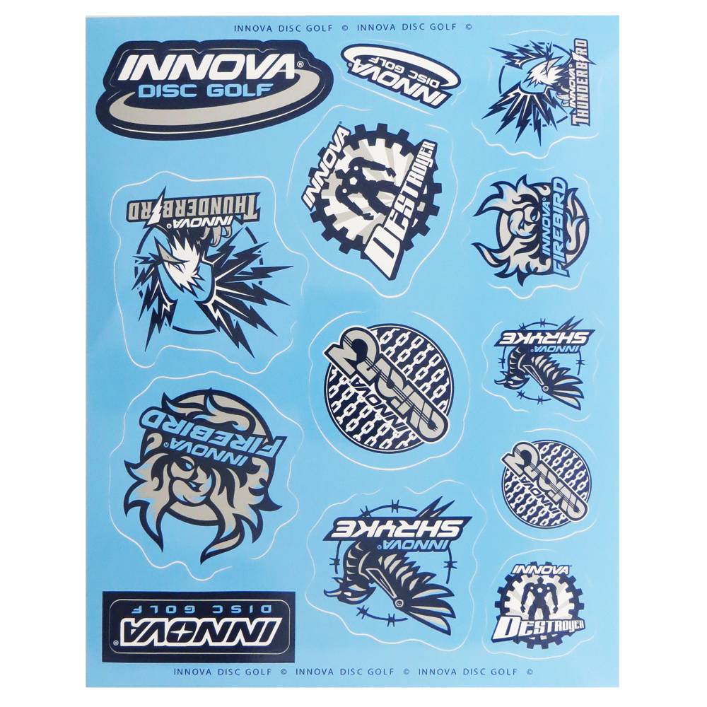 Innova Discs Sticker Innova Disc Golf Icon Sticker Sheet - Walmart.com