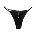 thumbnail image 2 of Victoria's Secret Very Sexy Rhinestone Thong Panty Color Black Size Small NWT, 2 of 2
