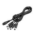 thumbnail image 6 of 3FT Exra Long 2 Pack 1 Female to 4 Male 5.5mm*2.1mm DC Power Splitter Cable, 1 to 4 Way DC Power Output Y Adapter Cable Cord for CCTV Cameras Router LED Light Strip and More (2), 6 of 7