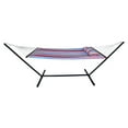 thumbnail image 2 of Sorbus Hammock with Stand & Spreader Bars and Detachable Pillow, Heavy Duty, 450 Pound Capacity for Indoor/Outdoor (Blue Red), 2 of 5