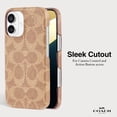 thumbnail image 4 of Funda para teléfono Coach Signature Canvas Slim Wrap para iPhone 16, color canela, 4 of 8